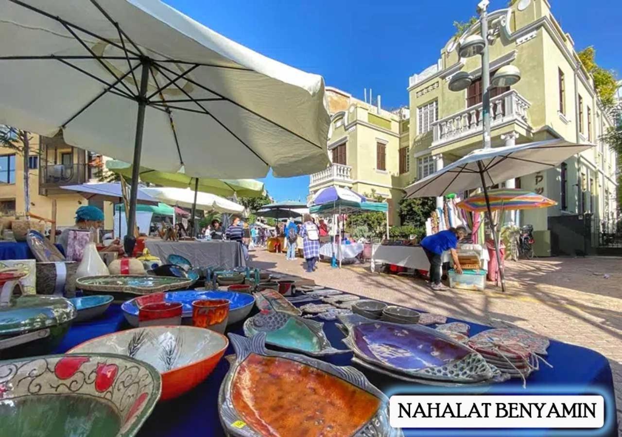 Tel-Aviv Center, Near The Beach, Terrace, 2 People Exterior foto
